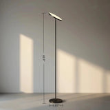 Remote-Controlled LED Torchiere Floor Lamp - Stepless Dimmable Upward Standing Light Fixture for Living Room, Bedroom Bedside & Office Lighting