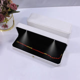 PU Leather LED Light Jewelry Box - Luxury Empty Case for Ring, Necklace & Earrings
