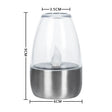 Solar lights outdoor patio LED stainless steel candle lights lawn deck decorative night lights ambient lights