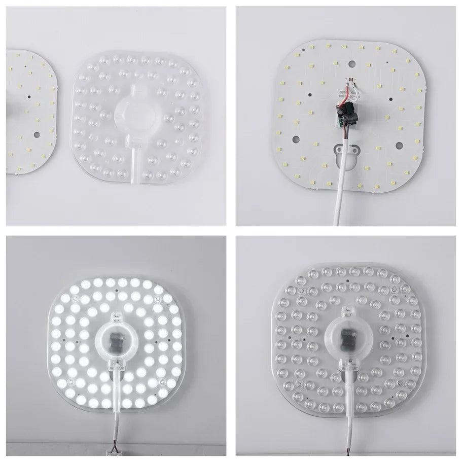 LED Module Source Ceiling 36W 24W 18W 12W  LED Ring PANEL Square Light AC220V Square Ceiling Board The With Magnet