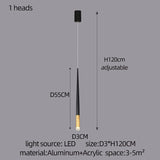 Modern Luxury Chandelier Nordic Ceiling Light Living Room Duplex Attic Long Pendant Light Villa Staircase LED Hanging Lamps