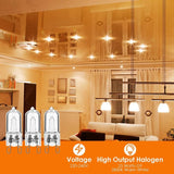 20Pcs G9 Halogen Light Bulbs,40W Clear Halogen Lamps Dimmable, Warm White 2800K for Chandeliers, Pendants, Landscape Lights