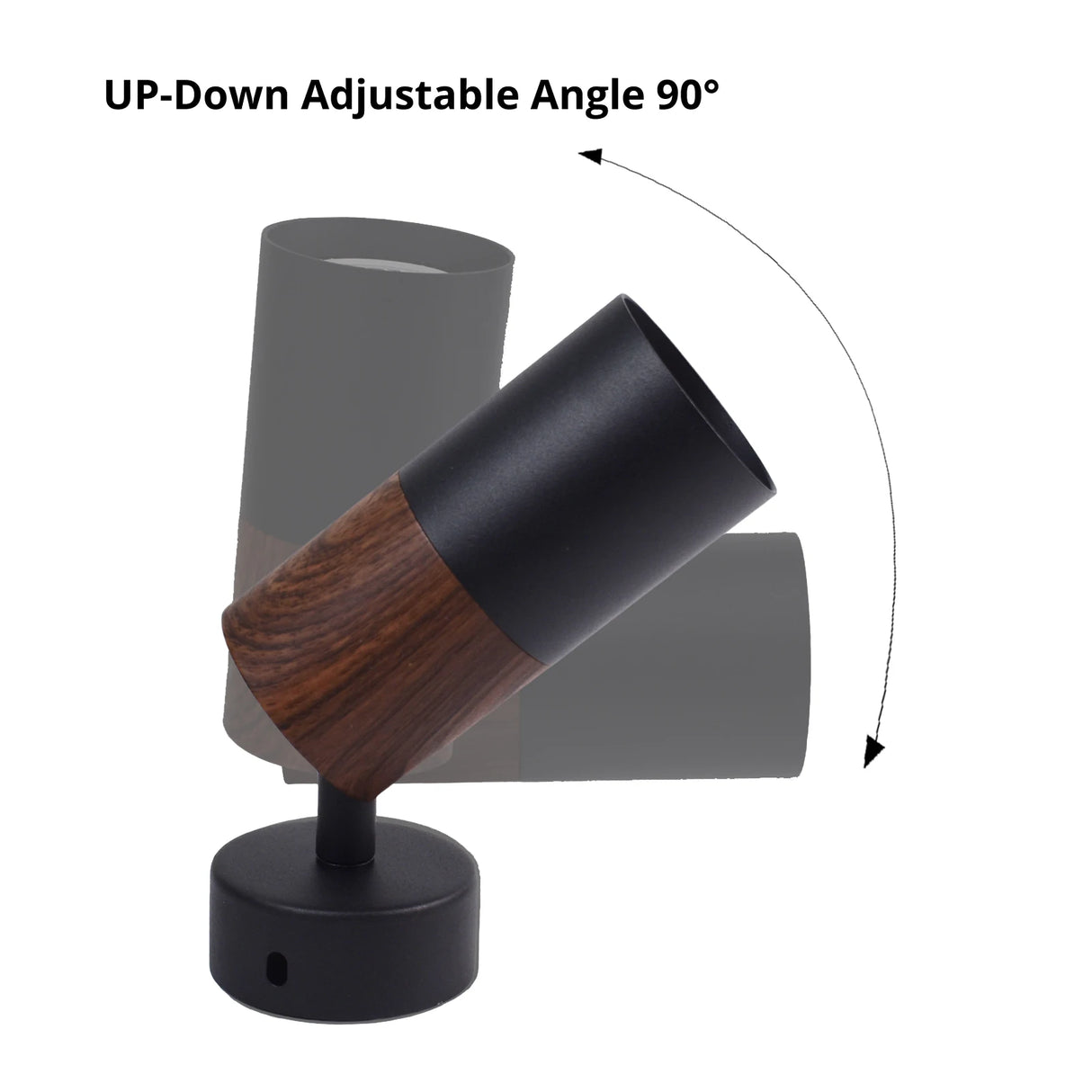 Surface Flush Mounted Ceiling Spot Light fixture Wall Sconce GU10 LED Lamp Replaceable Nordic Wood graine Bedroom Living Decor