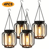Solar Lanterns Outdoor Lights, Brighter Hanging Solar Lights Outdoor Waterproof, Auto On/Off Outdoor Solar Lights for Garden