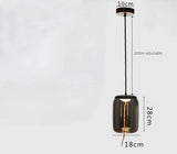 Modern Minimalist Glass LED Chandelier - Creative Pendant for Living & Kitchen