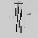 Modern home decor led lights pendant light lamps forstaircase Chandeliers for living room hanging light indoor lighting