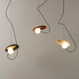Nordic Retro LED Magnetic Chandeliers 3D Ball Free Movement Pendant Lamp Living Room Dining  Bedroom Bar Decor Hanging Lighting