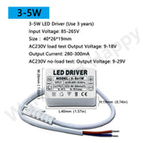LED Driver 300mA 1-3w 4-7w 8-12w 18w 20w 18-25w 25-36w LED Constant Current Driver Power Unit Supply For Driver LED Transformer