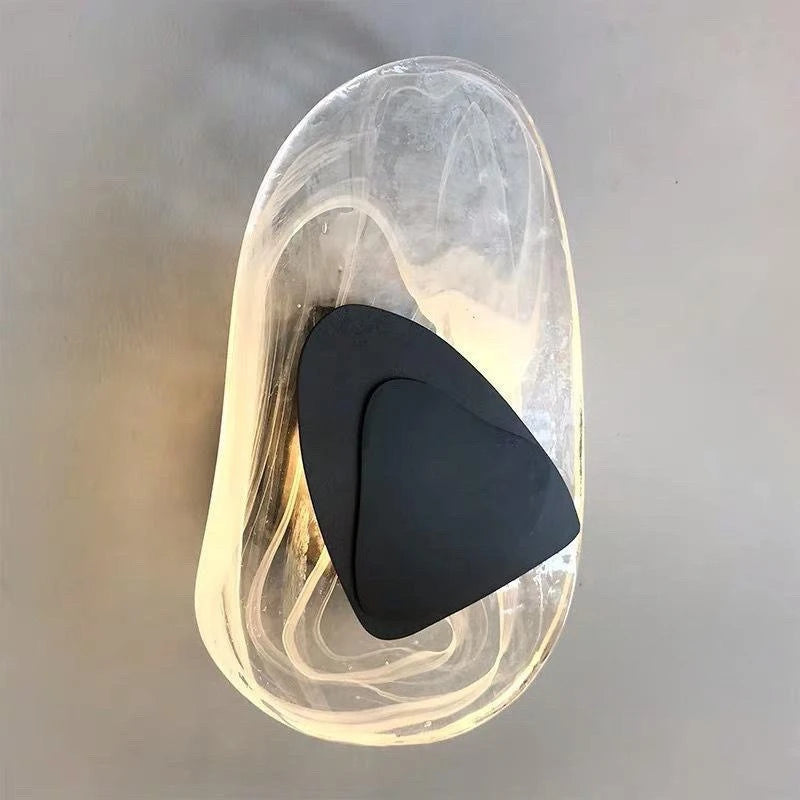 Modern Creative Metal Glass Nordic Living Room TV Background Aisle Entrance Stairs Patio Wall Hanging Lamp Bedroom Bed Wall Lamp