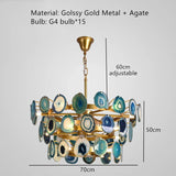 LED Agate Chandelier Modern Firefly Chandelier Living Room Bedroom Flower  Bedroom Kitchen Indoor Tree Branch Pendant Light