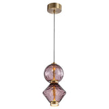 Italian Gusto Creative Glass LED Pendant Lamp - Modern Designer Chandelier Hanging Light for Kitchen Island, Dining Table & Bedroom