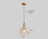 Vintage French Glass Pendant Lamp | Luxury Art Deco Ceiling Chandelier for Bedroom & Bar