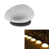 Solar Powered Frosted Pebble Lawn Light - Outdoor Waterproof Portable Ground Lantern & Decorative Garden Accent Lamp for Home Yard & Patio Pathways