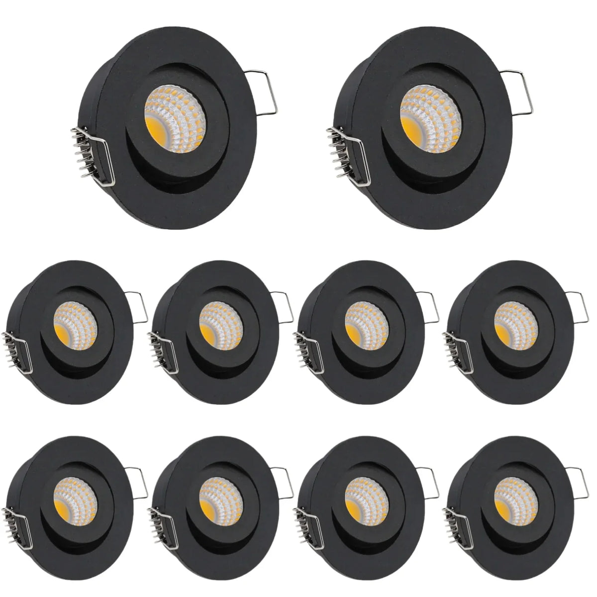 3W IP65 Waterproof LED Ceiling Downlight Round Dimmable Recessed Spotlight Ceiling Lamp AC90-260V DC12V 220V 110V