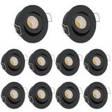 3W IP65 Waterproof LED Ceiling Downlight Round Dimmable Recessed Spotlight Ceiling Lamp AC90-260V DC12V 220V 110V