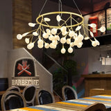 New Nordic Modern Firefly Chandelier Light Living Room Led Lamp Round Pendant Lamp Decor Ceiling Chandelies Hanging Lighting