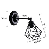 Industrial Pendant Light Led Adjustable Hanging Lamp Shade for Home Kitchen Metal Cage Pendant Lighting for Island Dining Room