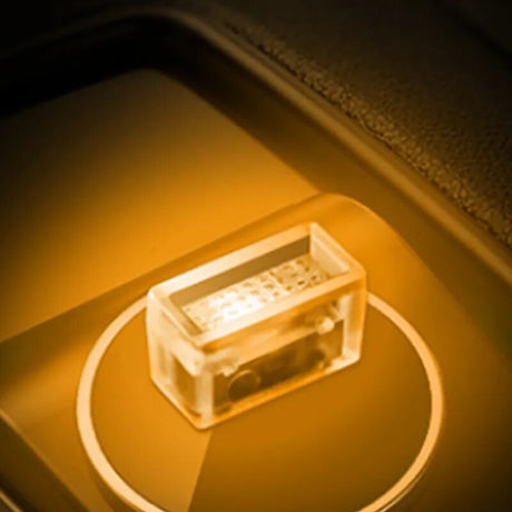 1/3/5pcs Car USB LED Night Lights 7 Colors Atmosphere Lamp Decorative Bulb Portable Auto Interior Home Laptop Light Plug Play