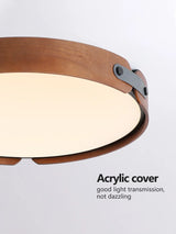 Ceiling Lamps Japanese Creative Walnut Bedroom Lamp Modern Lamp Round Room Lamp Main Bedroom Restaurant Nordic Lamp
