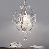 American Entrance Crystal Retro Chandelier Personalized Creative Aisle Entrance Corridor Foyer Cloakroom Bar Restaurant Light