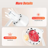 275W Infrared Heat Lamp for Pain Relief - 360° Rotatable Therapeutic Light