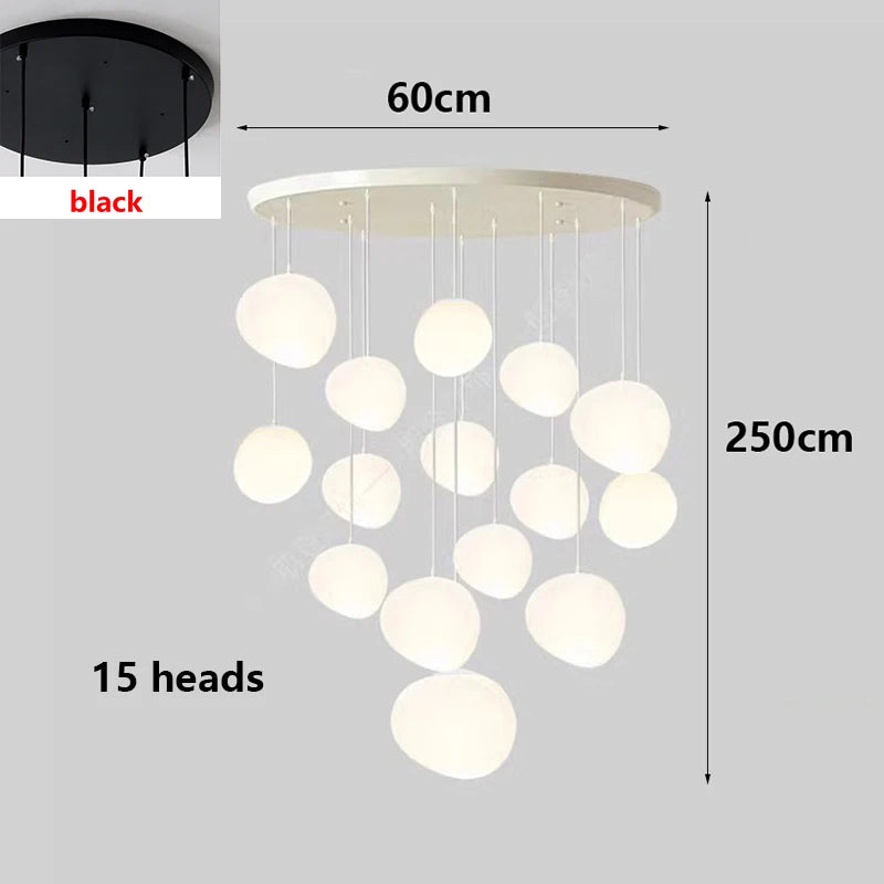 Modern home decor led lights pendant light lamps forstaircase Chandeliers for living room hanging light indoor lighting