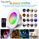 RGB LED Bulb Tuya Dimmable Downlight Spotlight Bluetooth-Compatible Lamp 10W 85-265V APP Control RGBCW Atmosphere Decorative