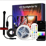 RGBIC TV Backlight Strip with AR Color Gamut Sensor - App Controlled Smart LED Light (16.4FT for 65–85" TVs)
