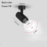 Zoomable LED Surface Spotlight - Adjustable Focus Ceiling Lamp for Retail Stores