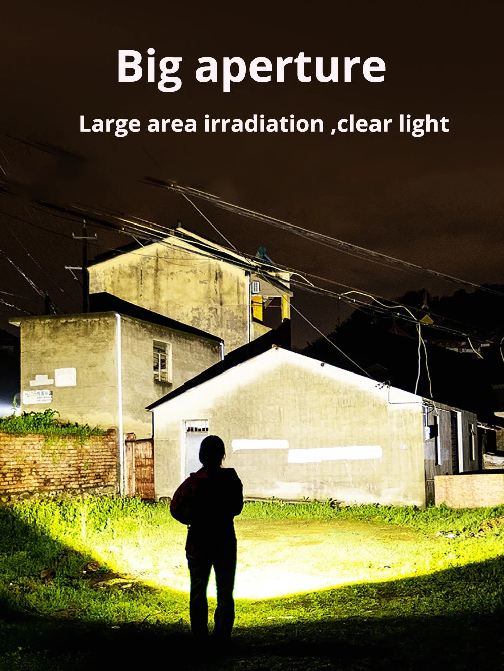 New Super Flashlights Torches Ultra Powerful Flashlight USB Recharge Flash Light 12000MAh LED Flashlight Zoom Tactical Lantern