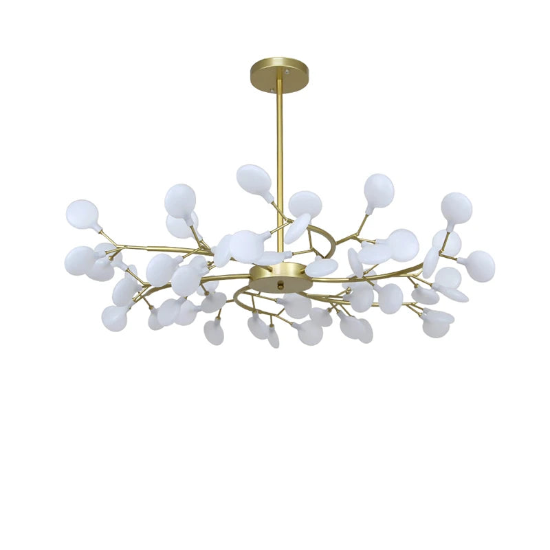 Creativity Firefly LED Chandelier Black Gold for Living Room Bedroom Hall Home Decor Indoor Lighting Minimalist Ceiling Pendant