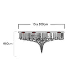 Luxury Large Staircase Led Chandelier Modern Stone Crystal Light Fixture Living Room Long Hallway Lobby Indoor Home Hanging Lamp