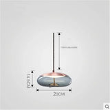 Modern Minimalist Glass LED Chandelier - Creative Pendant for Living & Kitchen