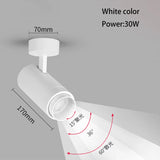 Zoomable LED Surface Spotlight - Adjustable Focus Ceiling Lamp for Retail Stores