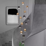 Modern Home Decor LED Lights Pendant Light Lamps for Staircase Chandeliers for Living Room Hanging Light Indoor Lighting