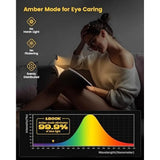 Eye Caring Horizontal ET-Head Book Light Brightness Dimmable Book Lamp Usb Rechargeable Read Light  Bedside Reading Night Light