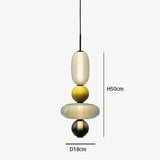 LED Pendant Light Restaurant Candy Glass LED Chandelier Luxury Stair Villa Master Bedroom Ceiling Lamps Home Decor Lamp Designer