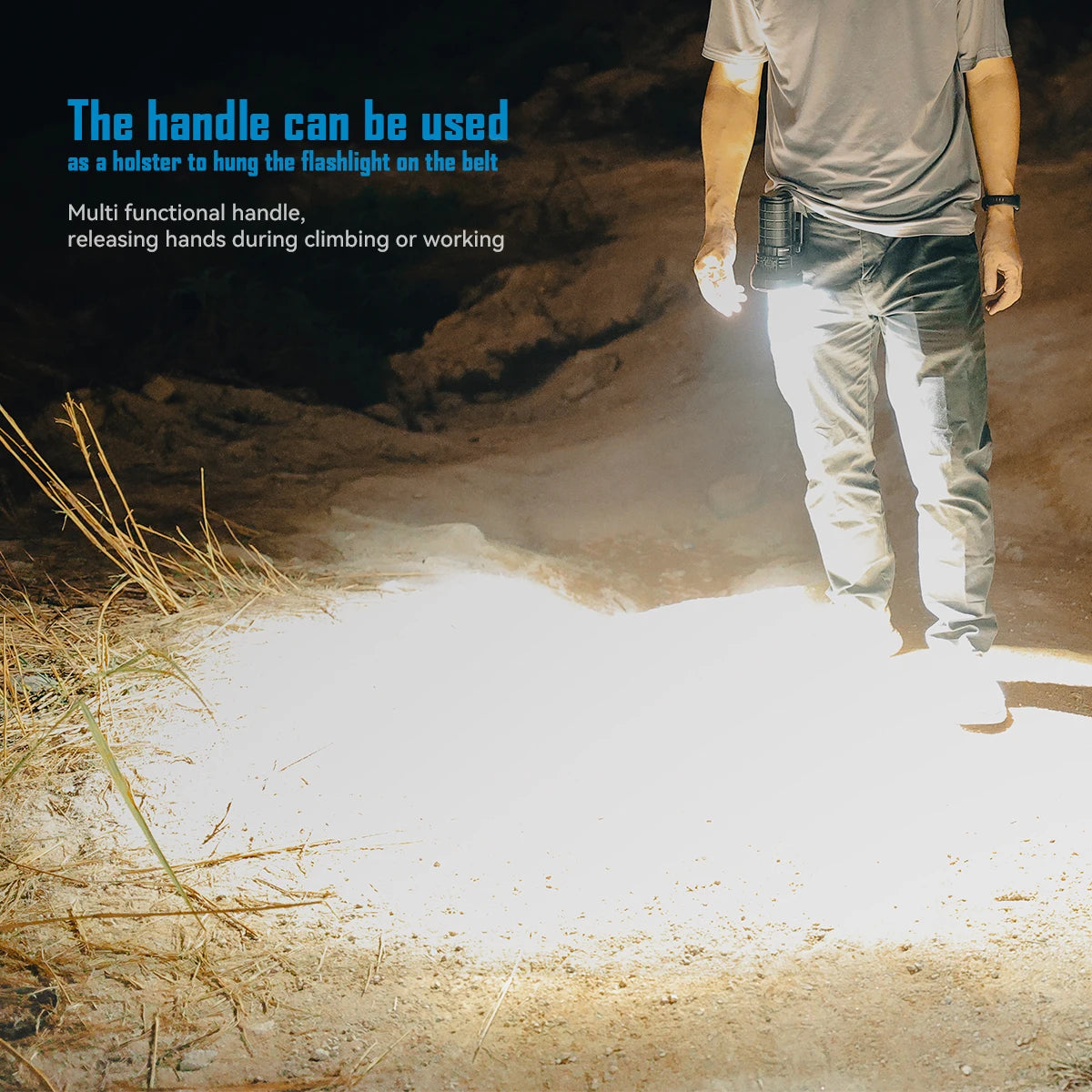 MS12 MINI-C Flashlight 65000 Lumens XHP70.2 LED Type-C Rechargeable for Cave Search and Rescue