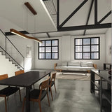 Kitchen Island Linear Pendant Light Horizional Suspension Ceiling Hanging Lamp for Dining Room