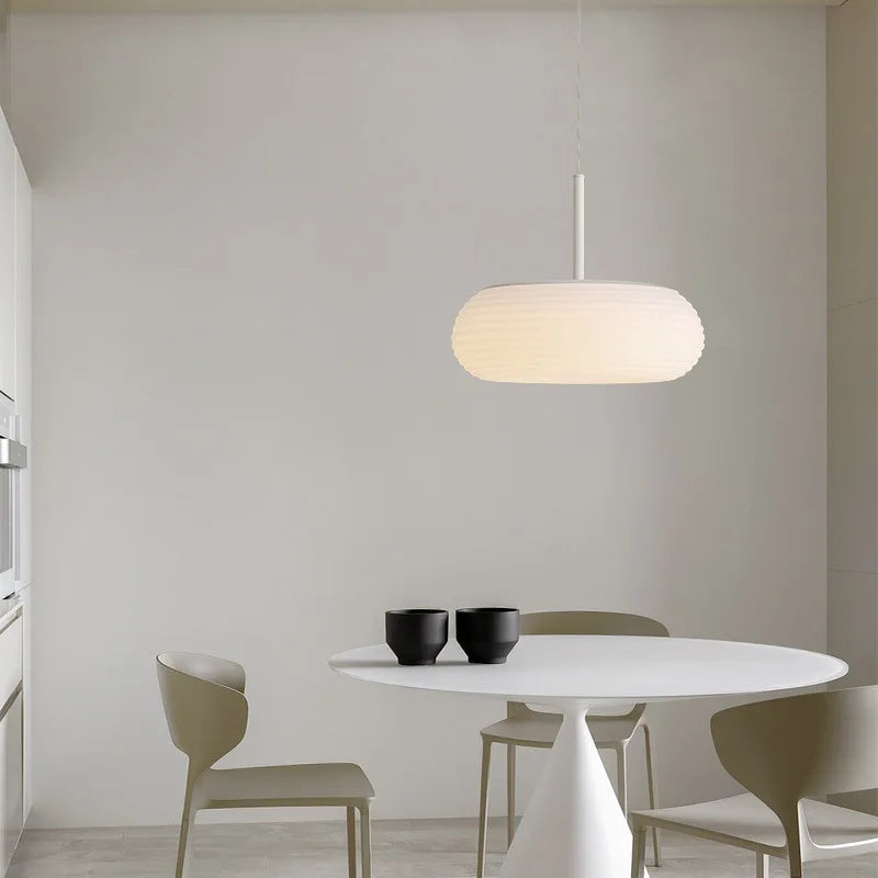 Modern Nordic round LED wall lamp bedroom balcony entrance porch lamp warm guest dining room ceiling light chandelier