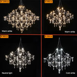 Starry Sky Villa Living Room Large Pendant Italian Minimalist Restaurant Lighting Modern Art Loft Staircase Crystal Pendant