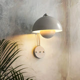 E27 Nordic Wall Lamp LED Torch Bedside Lamps Indoor Lighting Fixture Mushroom Sconces Creative Macaron Switch for Living Room