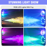 700W RGB 3-in-1 LED Fog Machine with Wireless Remote - Portable Stage Smoke Machine for DJ, Halloween, Christmas & Events