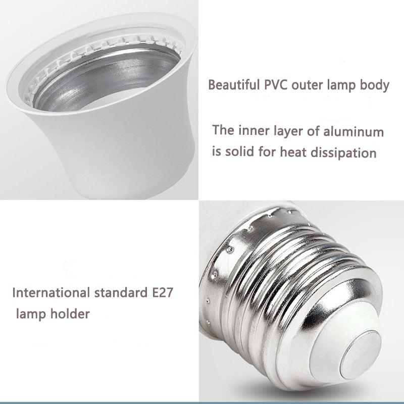 LED Bulb Lamps E27 E14 AC220V 110V 120V DC12V-85V 24 Light Bulb power 10pcs 20W 18W 15W 12W 9W 5W 3W Lampada Living Room Home LED