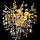 Modern Luxury Crystal LED Wall Lamp - Decorative Sconce Light Fixture for Living Room Background, Bedroom Bedside & Villa Interiors