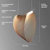 Modern Minimalist Wabi-Sabi Style Wooden Pendant Light Suitable Living Room Bedroom Dining Room Nordic Designer Decorative Lamp