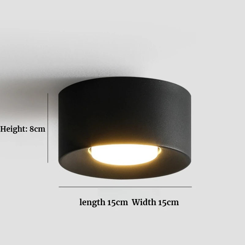 Minimalist Ceiling Lamp Resin Cylinder Ceiling Spotlight For Bedroom Hallway Aisle Nordic Indoor Decor Ceiling Light Lighting