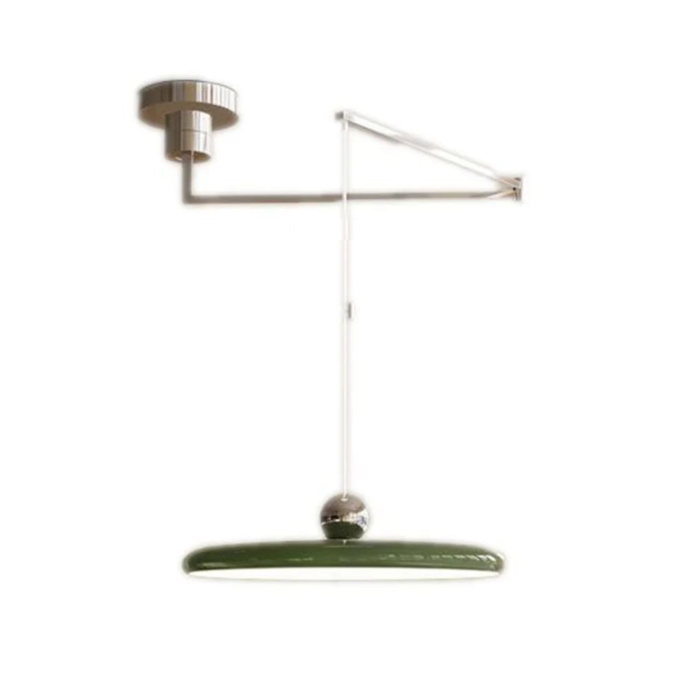 French Rocker Chrome LED Chandelier - Displaceable Modern Hanging Lamp
