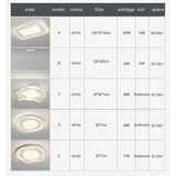 New LED Chandeliers Acrylic Round Lamps for Bedroom Home Decor Study Room Minimalism Indoor Lighting Modern White Ceiling Lights