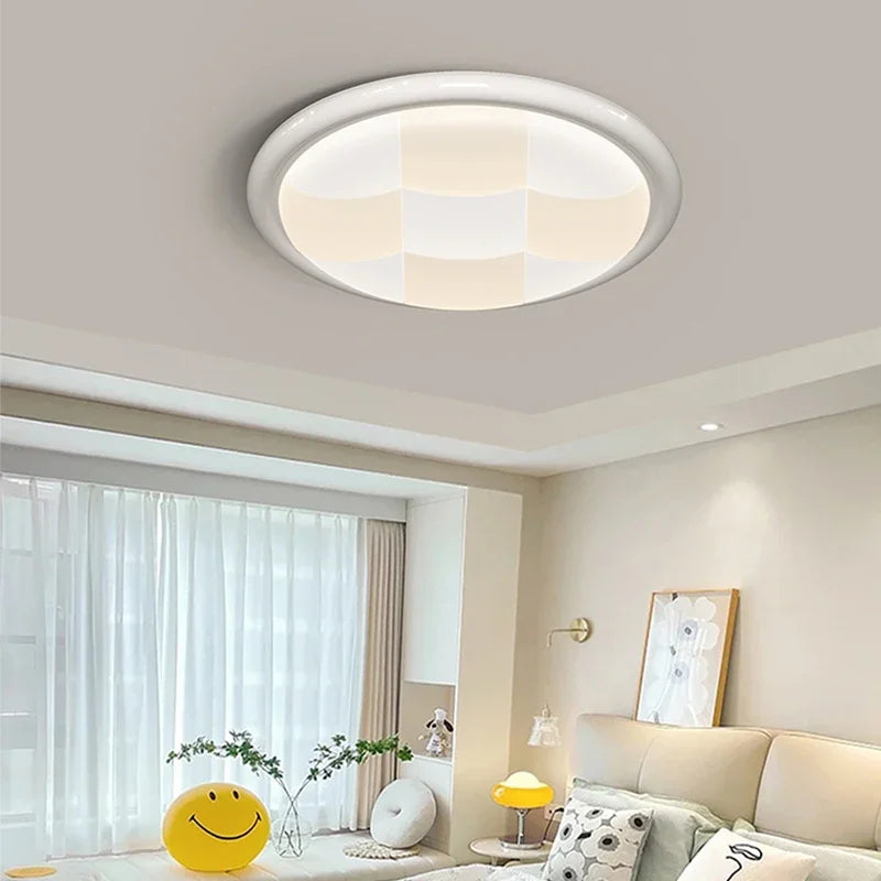 2025 Modern Led Living Room Ceiling Lamps Simple Cream Style Ceiling Lights Atmospheric Home Indoor Lighting Whole House Fixture